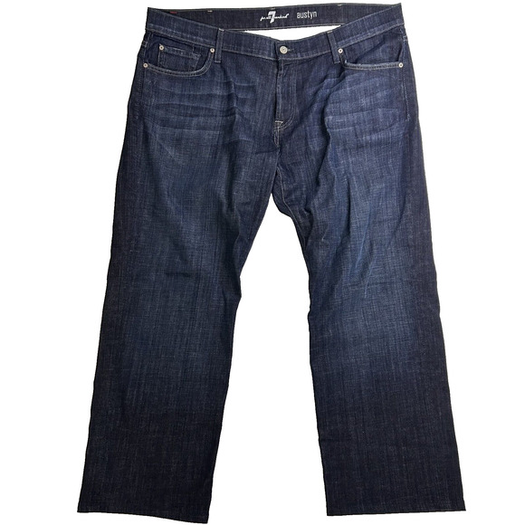 7 For All Mankind Austyn Relaxed Straight Leg Jeans Men's 40 Casual Capsule - Picture 1 of 9